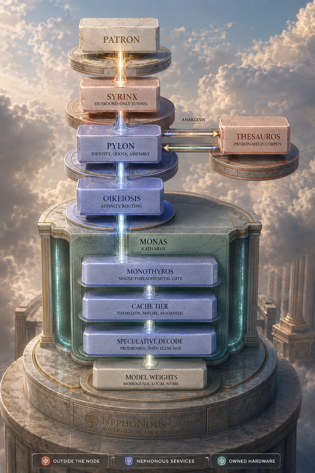 The NephoNous sovereign AI architecture